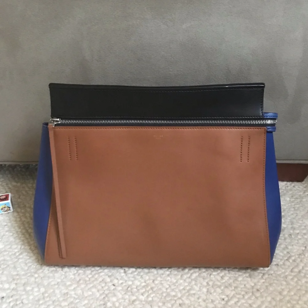 Celine Edge bag blue black brown - Picture 1 of 11